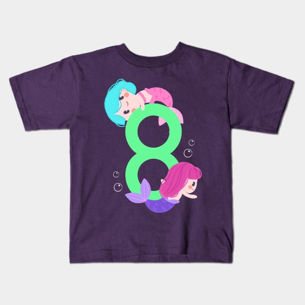 Cute Little Mermaids with 8 Kids T-Shirt by TheMioStore